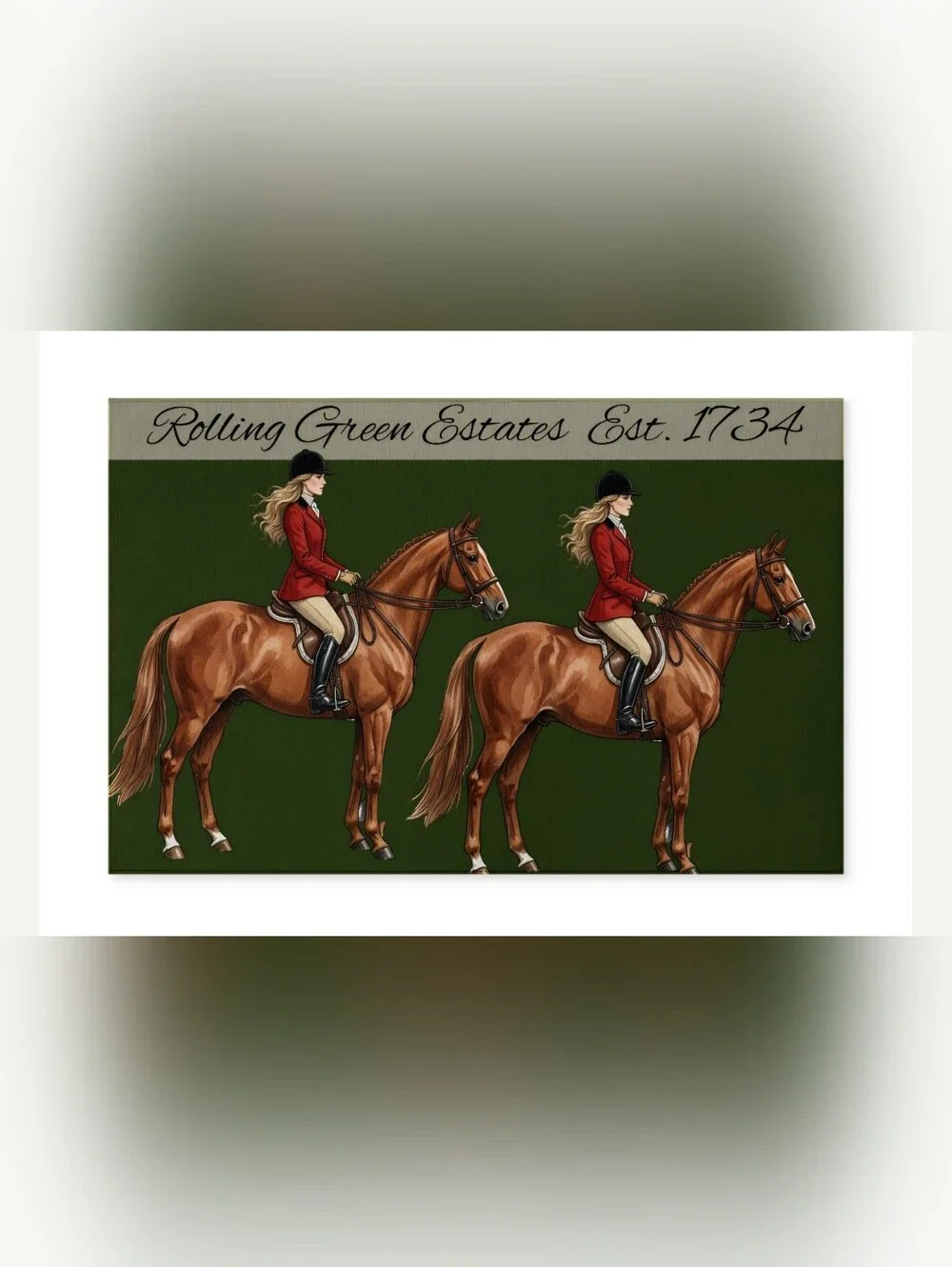 NWT Equestrian Enthusiast Doormat